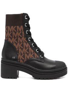 Michael Michael Kors bottines Brea à motif monogrammé - Marron