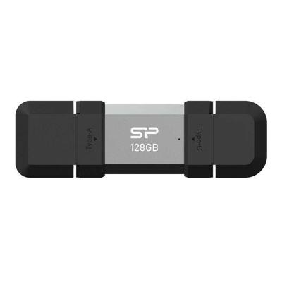 Silicon Power SP128GBUC3C51V1S USB flash drive 128 GB USB Type-A / USB Type-C 3.2 Gen 1 (3.1 Gen 1) Zwart, Zilver