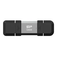 Silicon Power SP128GBUC3C51V1S USB flash drive 128 GB USB Type-A / USB Type-C 3.2 Gen 1 (3.1 Gen 1) Zwart, Zilver
