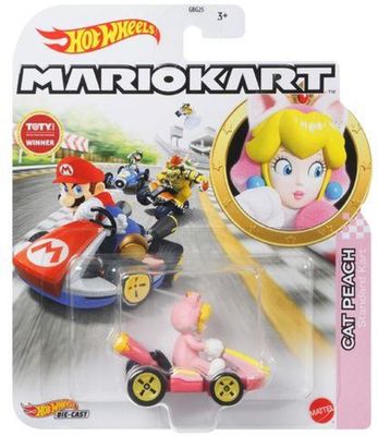 Hot Wheels Mario Kart - Cat Peach Standard Kart