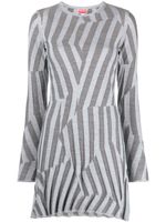 Kenzo geometric knit minidress - Gris