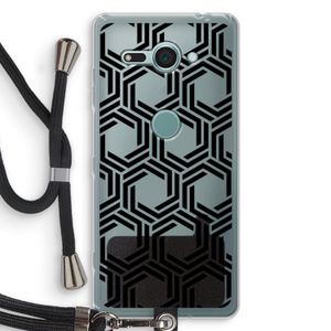 Geometrisch patroon: Sony Xperia XZ2 Compact Transparant Hoesje met koord