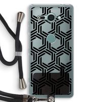 Geometrisch patroon: Sony Xperia XZ2 Compact Transparant Hoesje met koord