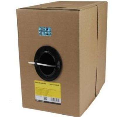 StarTech.com 304,8 m lange bulkrol witte CMR Cat5e massieve UTP-stijgkabel