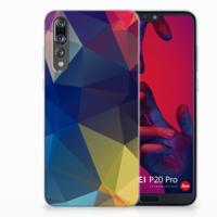 Huawei P20 Pro | TPU Hoesje | Polygon Dark