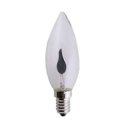 Vlam lampenbolletje - E14 fitting - 3 x 3 x 10 cm - 3W - vlamverlichting