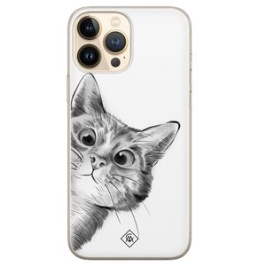 iPhone 13 Pro Max siliconen hoesje - Peekaboo