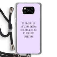 Gek: Xiaomi Poco X3 NFC Transparant Hoesje met koord