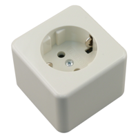 Berker B AP OPB Contactdoos | 1V | RA | PW - 66.026.42