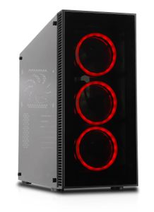 Cooltek CT VIER Midi-tower PC-behuizing Zwart