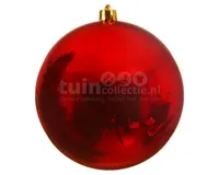 Kerstbal Plastic Ø25cm Rood 1st