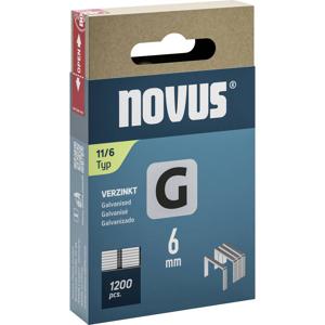 Novus Tools 042-0795 Nieten met plat draad Type 11 1200 stuk(s) Afm. (l x b) 6 mm x 10.6 mm