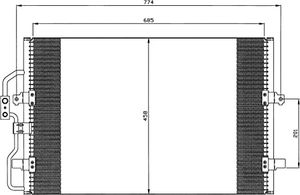 Condensor, airconditioning 35802