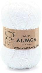 Drops Alpaca Uni Colour 1101 Wit