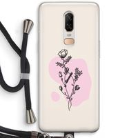 Roses are red: OnePlus 6 Transparant Hoesje met koord