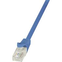 LogiLink CP2026U RJ45 Netwerkkabel, patchkabel CAT 6 U/UTP 0.50 m Blauw Snagless 1 stuk(s) - thumbnail