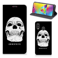 Mobiel BookCase Samsung Galaxy M20 Skull Eyes