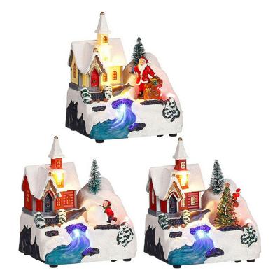 Kerstversiering Kerk 11,5 x 9,5 x 14 cm Scène