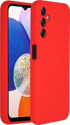 AccezzLiquid Silicone Backcover Samsung Galaxy A14 (5G) Telefoonhoesje Rood