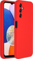 Accezz Liquid Silicone Backcover Samsung Galaxy A14 (5G) Telefoonhoesje Rood - thumbnail