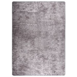 VidaXL Vloerkleed wasbaar anti-slip 120x180 cm grijs
