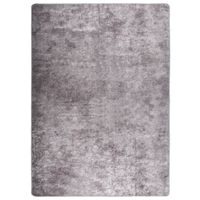 VidaXL Vloerkleed wasbaar anti-slip 120x180 cm grijs