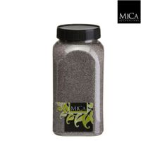 Zand antraciet fles 1 kilogram - Mica Decorations
