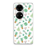 Ananas bladeren: Huawei P50 Pro Transparant Hoesje