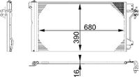 Condensor, airconditioning AC672000S