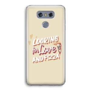 Pizza is the answer: LG G6 Transparant Hoesje