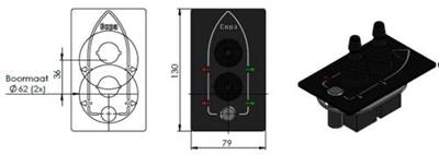 # Cupa-paneel Joystick Boeg-/hekschroef Nieuw Default