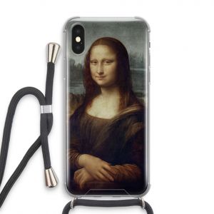 Mona Lisa: iPhone X Transparant Hoesje met koord