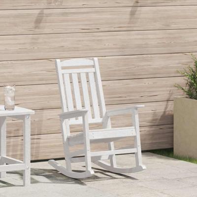 Tuin Schommelstoel Wit 70 x 92 x 108cm HDPE