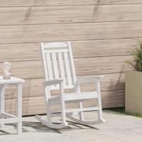 Tuin Schommelstoel Wit 70 x 92 x 108cm HDPE
