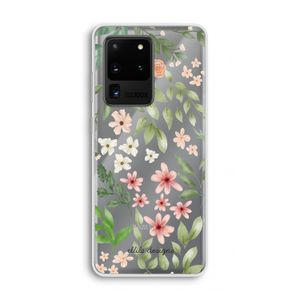 Botanical sweet flower heaven: Samsung Galaxy S20 Ultra Transparant Hoesje