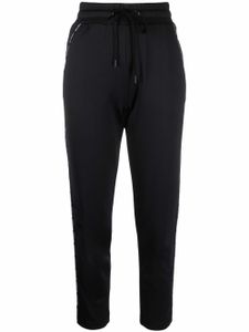 Love Moschino pantalon de jogging à logo imprimé - Noir