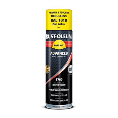 Rust-Oleum Hard Hat Advanced grondlaag en deklaag RAL1018 lichtgeel 500ml