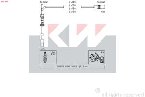 KW Bougiekabelset 360 489