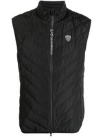 Ea7 Emporio Armani gilet à design matelassé - Noir