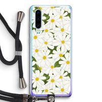 Summer Daisies: Huawei P30 Transparant Hoesje met koord