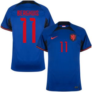 Nederlands Elftal Shirt Uit 2022-2023 + Berghuis 11