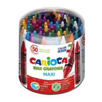 Waskrijt carioca maxi pot 50 stuks assorti