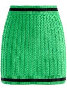 alice + olivia minijupe Ingrid en maille torsadée - Vert
