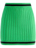 alice + olivia minijupe Ingrid en maille torsadée - Vert