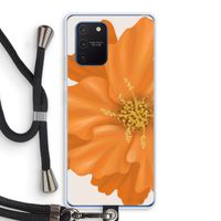 Orange Ellila flower: Samsung Galaxy Note 10 Lite Transparant Hoesje met koord
