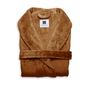 Zo Home Flanel Fleece Badjas Cara - copper orange - M