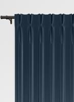 Bahrein gordijn - Blauw met dubbele plooi Bahrein gordijn - Blauw met dubbele plooi
