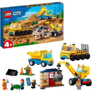 LEGO City - Kiepwagen, bouwtruck en sloopkraan constructiespeelgoed 60391