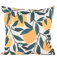 Buitenkussen citroenen - geel/groen - 45 x 45 cm - Water en UV bestendig - kussentje voor buiten