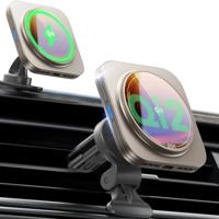 Qi2 Magnetic Wireless Car Charger(Halolock) - Titanium
